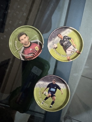 Metal Europes Champions football caps like new