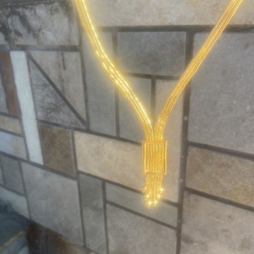 Women's necklace gold color, new, gold plated