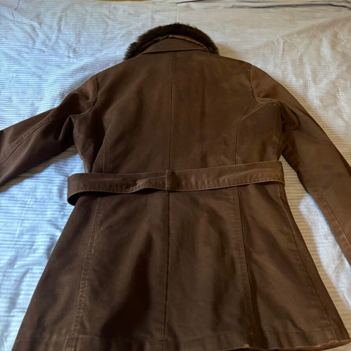 Benetton women's jacket like new with fur collar