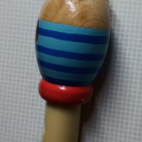 Wooden children's whistle new, large size 9 cm
