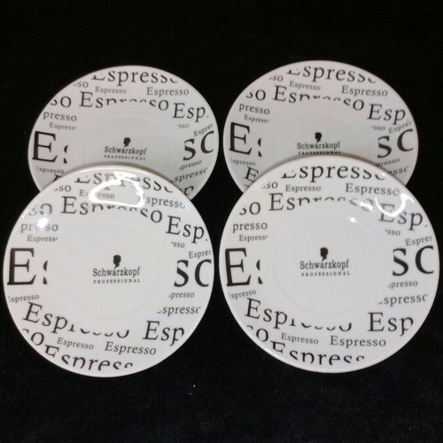 Espresso coffee saucers Schwarzkopf like new, rare collectible edition, set of 4