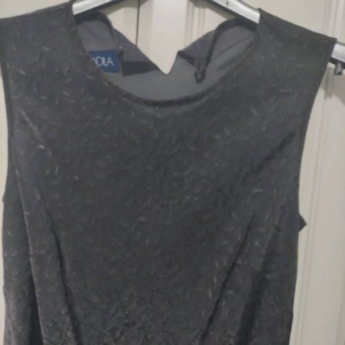 Badila evening dress like new, black and gray, size S