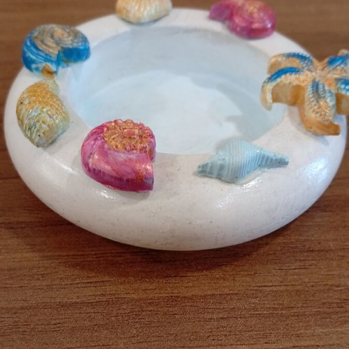 Handmade ceramic tealight holder, new