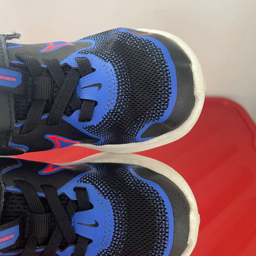 Nike Cosmic Runner Infant's Shoes used, sizes 25 and 26, black and blue