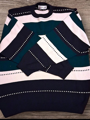 Green Light men's sweater XL like new, multicolor