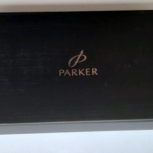 Parker Sonnet pen blue lacquer new with silver details