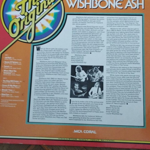 Wishbone Ash The Original LP album like new, rock