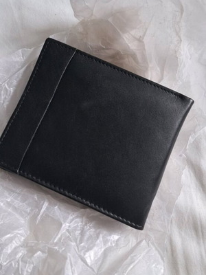 Leather wallet new black