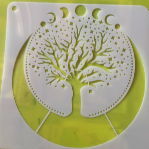 Stencil set for crafts new, pack of 5, plastic