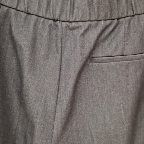 Zara pants gray with elastic and pleats like new