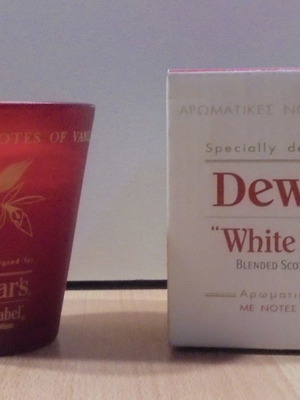 Dewar's scotch whisky διαφημιστικό αρωματικό κερί βανίλιας καινούργιο
