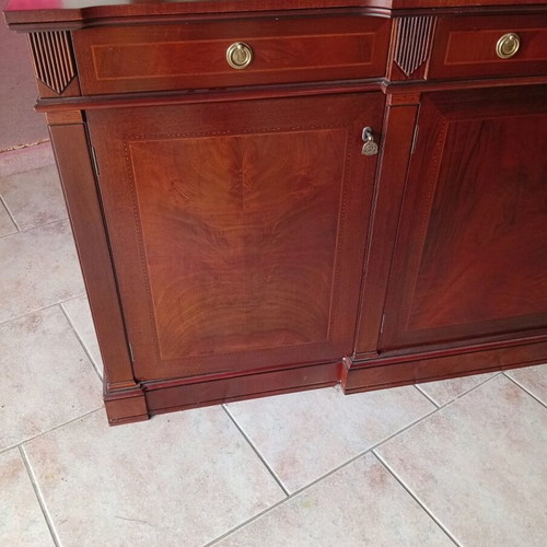 Buffet new with mirror and walnut veneer