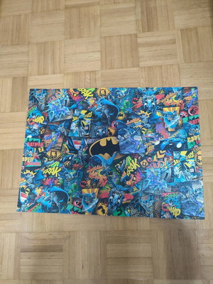 Impossible Batman Puzzle 1000 pieces in plexiglass frame like new