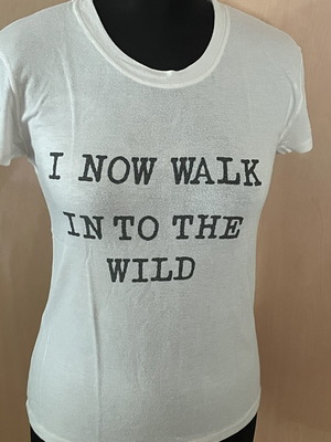 Women's t-shirt used, size S, white, short sleeve