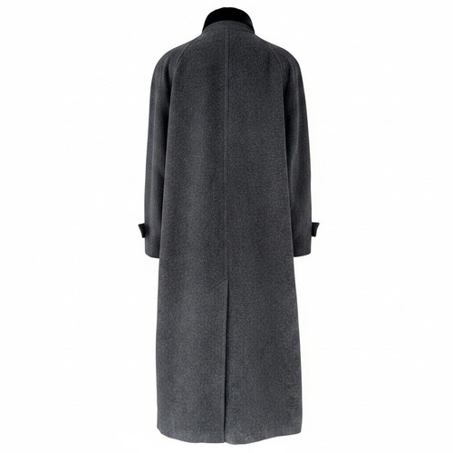 Petite Mademoiselle wool with cashmere coat like new, gray and black, size XL