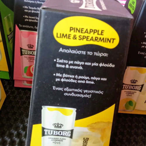 Tuborg decorative towers used, pack of 10 four-sided pyramids