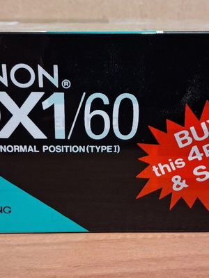 Denon DX-1 60 Type I κασέτα καινούργια πακέτο 4 τεμάχια σφραγισμένα