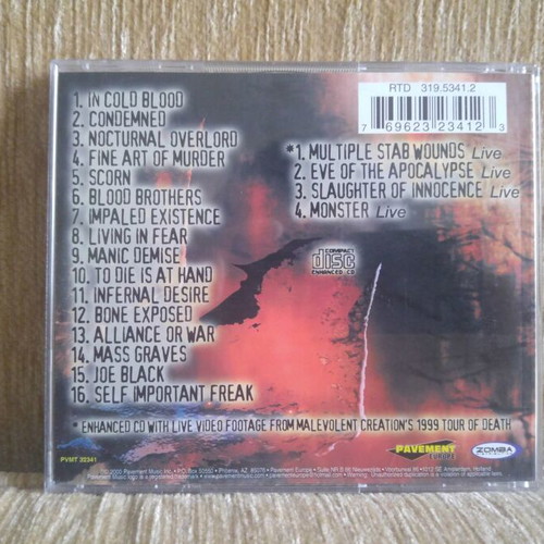 Malevolent Creation Manifestation 2xCD metal compilation