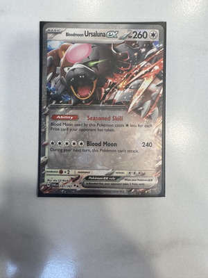 Bloodmoon Ursaluna ex Twilight Masquerade Pokemon TCG card new