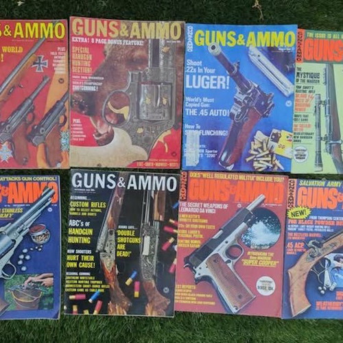Guns & Ammo magazines like new, set of 46, English