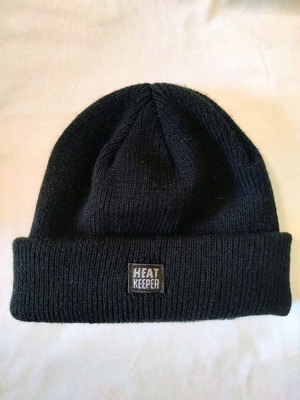 Heat keeper beanie with thermal lining like new, black