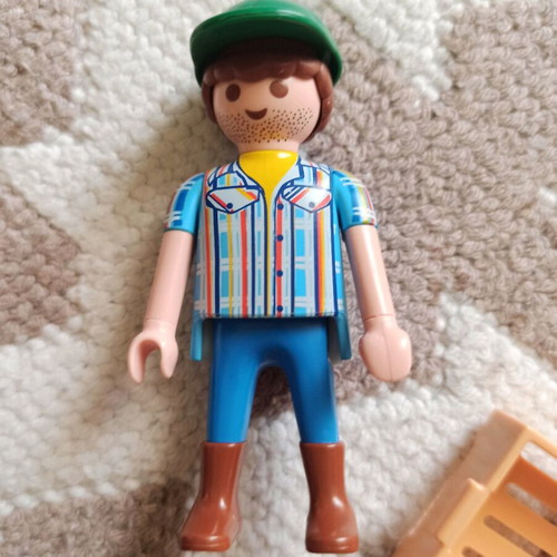 Playmobil country tractor with load like new