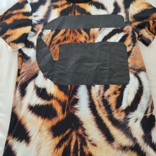 G-Star Mostom Men's T-shirt new, tiger print, size S