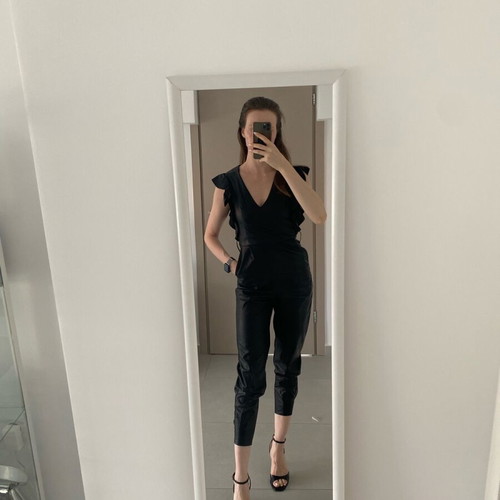Bershka faux leather jumpsuit size XS like new