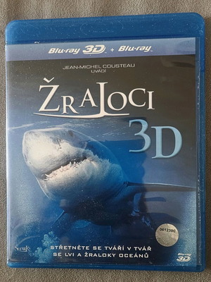 Blu Ray 3D Sharks by Cousteau like new with subtitles