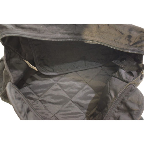 Sonia Rykiel Black Quilted Nylon Shoulder Duffle Bag used