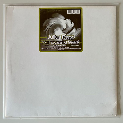 Julius Papp feat. Gina Rene A Thousand Years 12" vinyl used, electronic