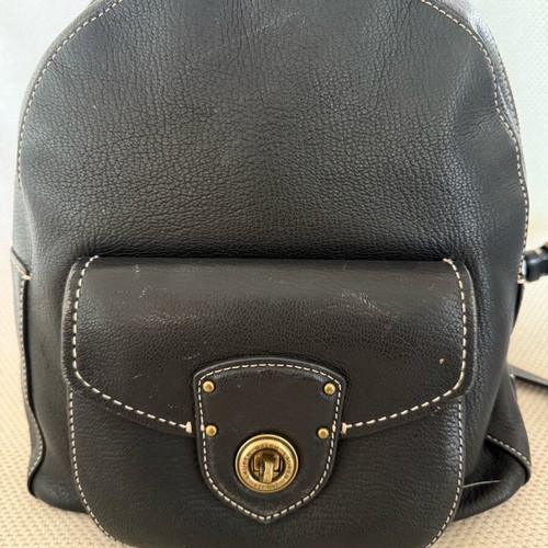 Ralph Lauren leather backpack used, black