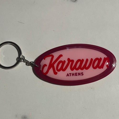 Karavan keychain new red and pink