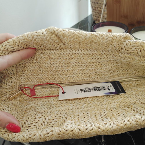 Doca straw pochette new, beige
