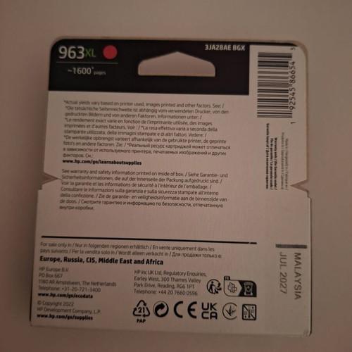 HP 963XL Magenta Ink Cartridge new
