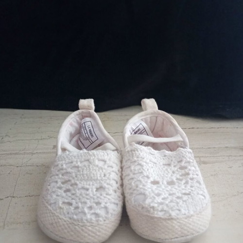 Espadrilles baby shoes used, white, LC Waikiki