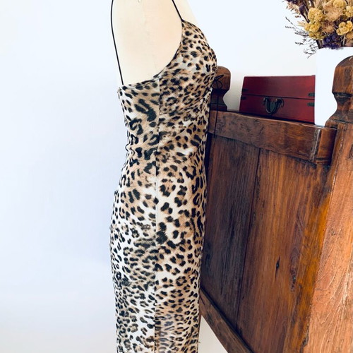 Vintage Veloudakis dress like new, asymmetric design