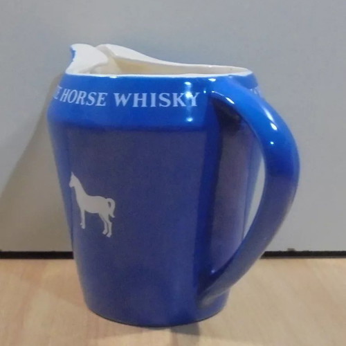 White Horse Scotch Whisky old promotional ceramic jug used