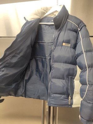 Puffer μπουφάν ανδρικό σαν καινούργιο, μέγεθος M μπλε