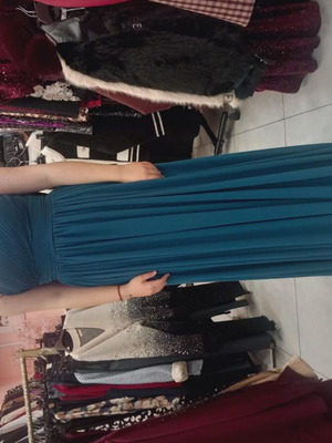 Yes Style κομψό επίσημο φόρεμα, πράσινο, one size