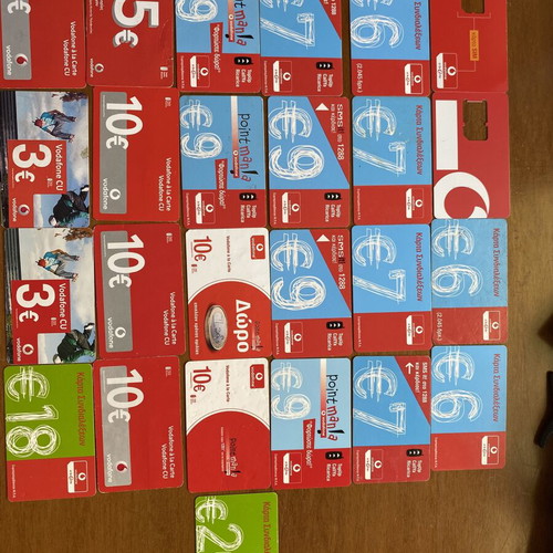 Phone cards like new, set of 25 different