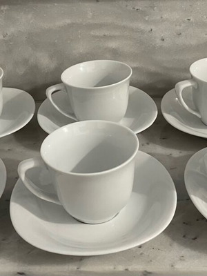 Porcelain tea and coffee cup set new
