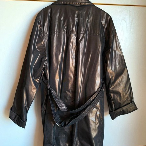 Fall trench coat like new, size L, brown