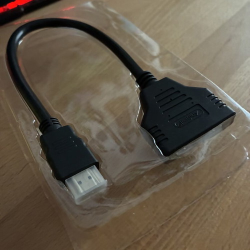 Andowl Q-C29 HDMI Splitter Male to 2x Female New
