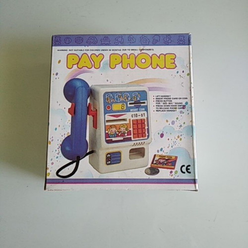 Pay Phone toy new, 1990s with card and coin slot