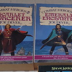 Joe Dever Combat Heroes 2 RPG books: Emerald Enchanter and Scarlet Sorcerer