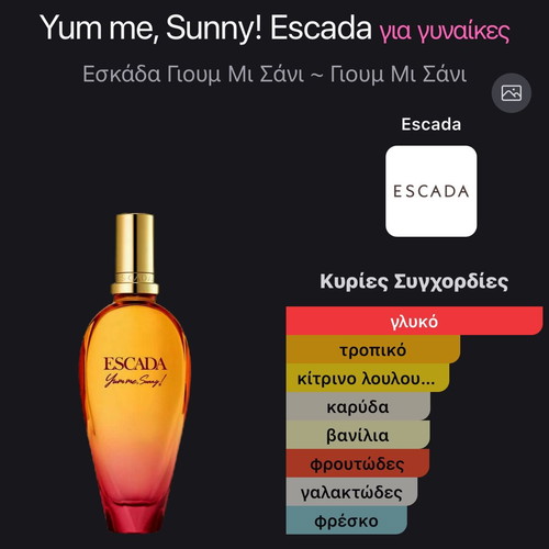 Escada Yum Me, Sunny! Mini Tester Body Mist new, authentic