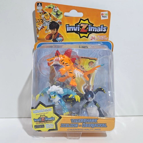 IMC Toys Invizimals Tigershark Icelion Uberjackal figures new, factory sealed