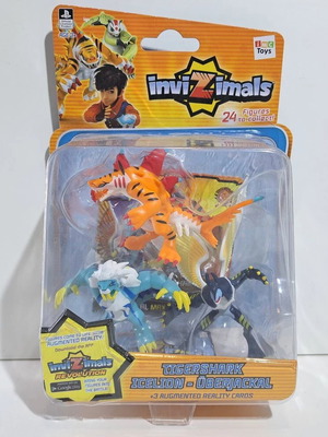 IMC Toys Invizimals Tigershark Icelion Uberjackal figures new, factory sealed