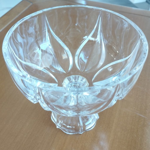 Vintage Nachtmann Crocus Crystal Footed Bowl like new